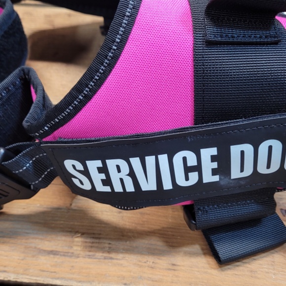 Pawshoppie Real Reflective Pink Service Dog Vest Harness size Large - Picture 6 of 12